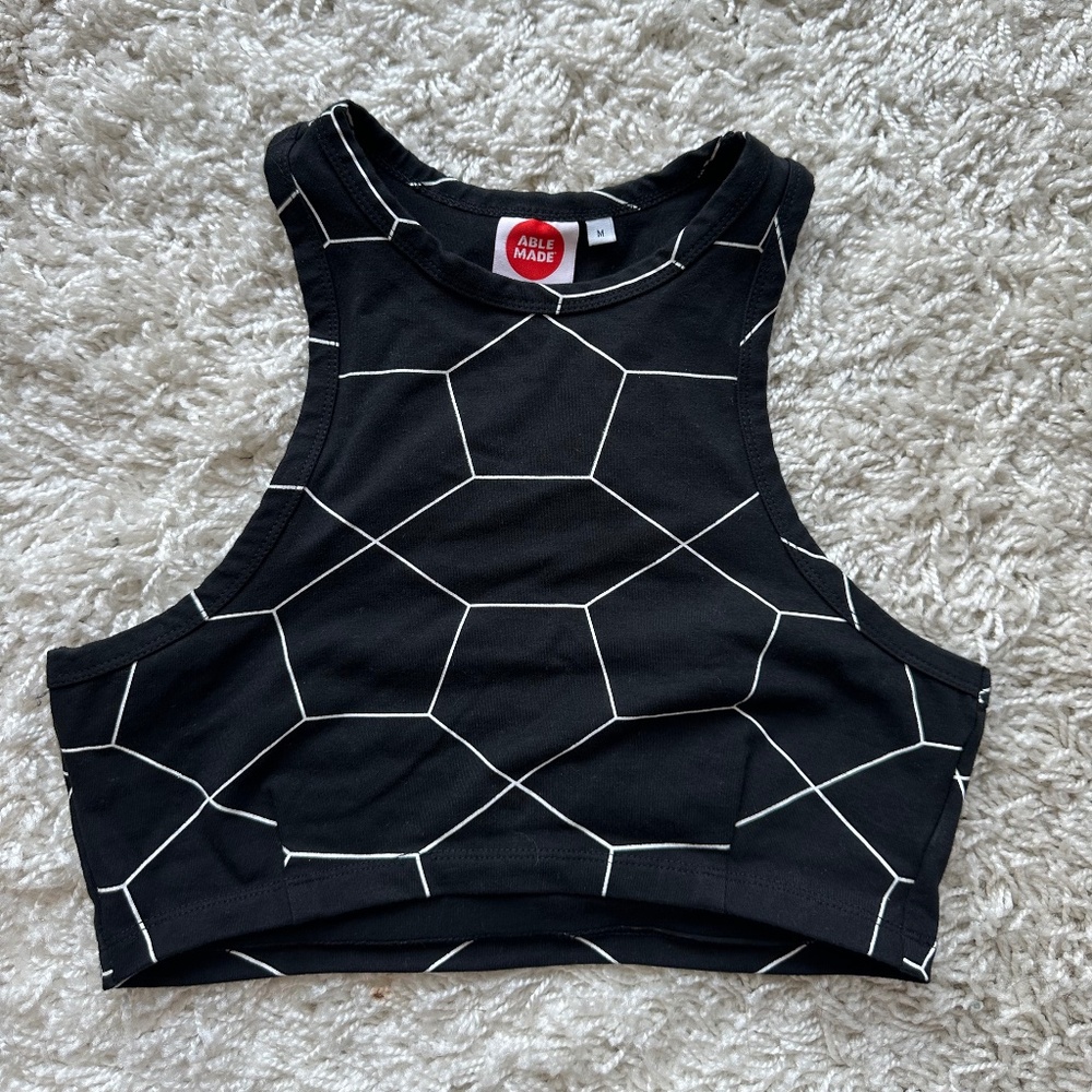 ABLE MADE Cropped Sloan Tank Simple Athleisure